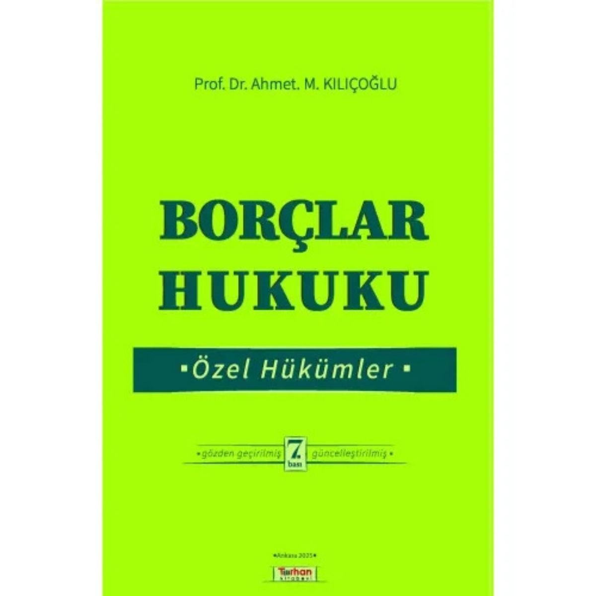 Borçlar Hukuku Özel Hükümler