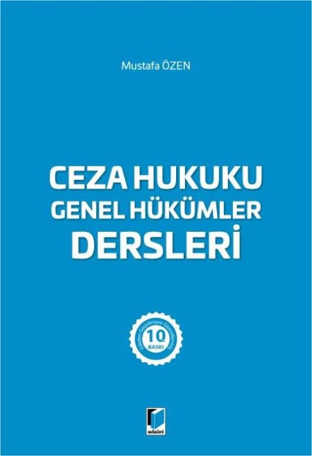 Ceza Hukuku Genel Hükümler Dersleri