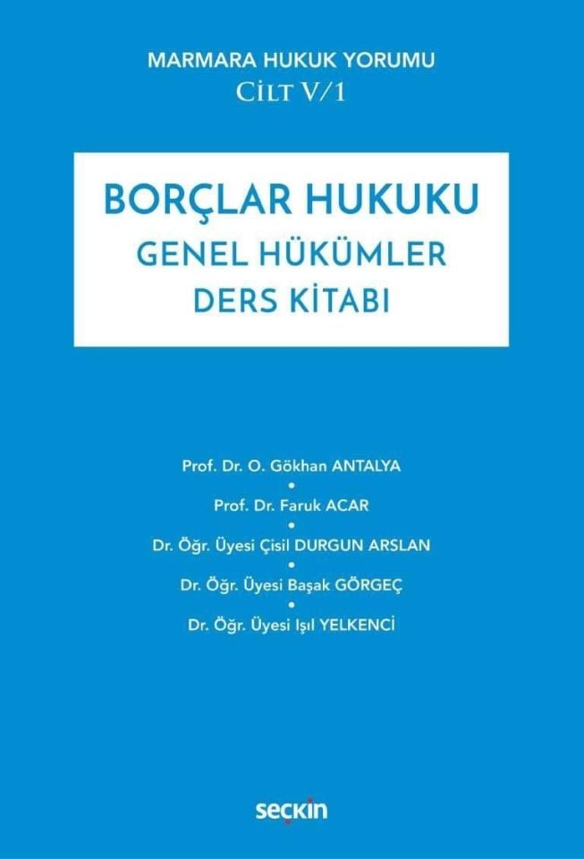 borçlar hukuku genel hükümler ders kitabı