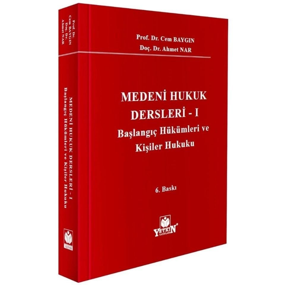 Medeni Hukuk Dersleri - I