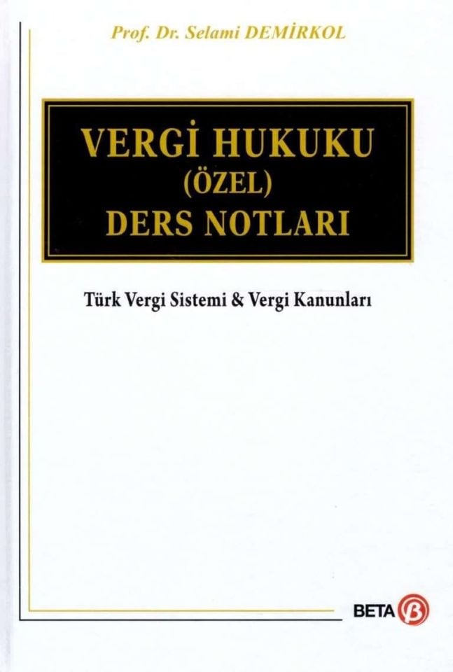 Vergi Hukuku (Özel) Ders Notları
