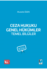 Ceza Hukuku Genel Hükümler Temel Bilgiler