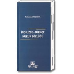 İngilizce - Türkçe Hukuk Sözlüğü