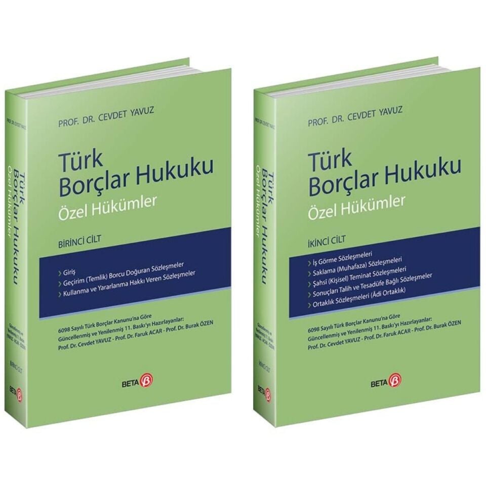 Türk Borçlar Hukuku Özel Hükümler