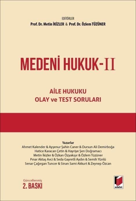 Medeni Hukuk Iı Aile Hukuku Olay Ve Test Soruları