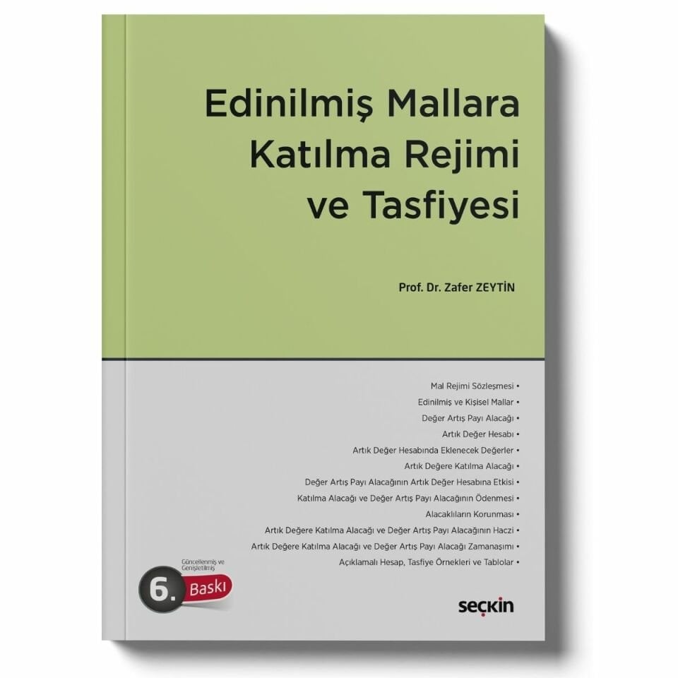 Edinilmiş Mallara Katılma Rejimi ve Tasfiyesi