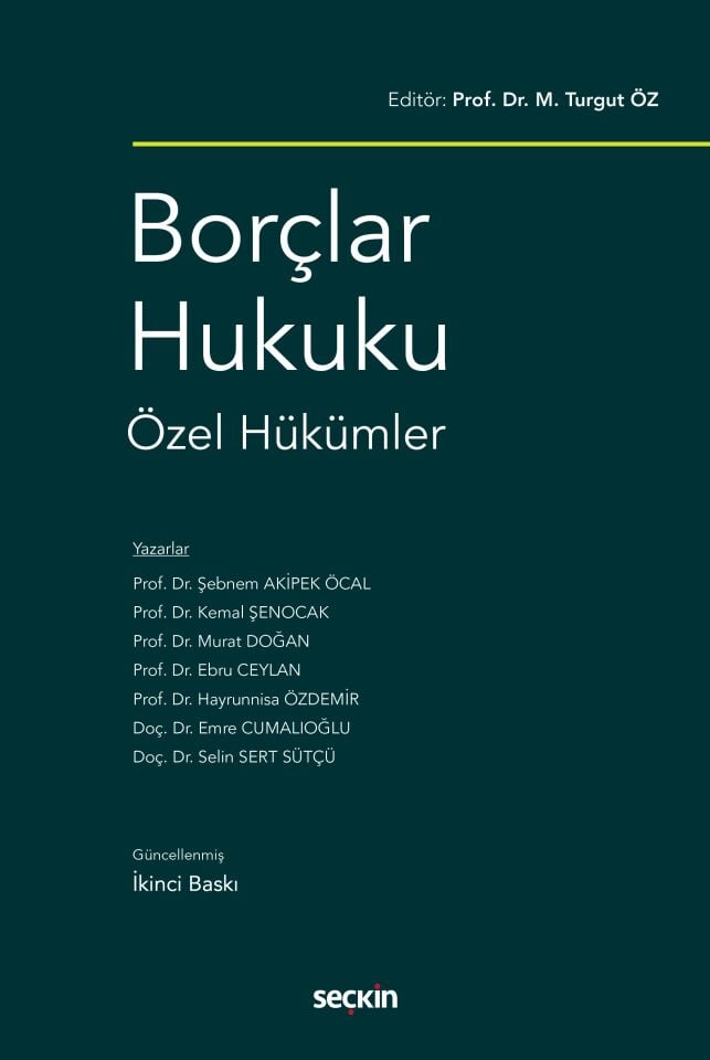 Borçlar Hukuku Özel Hükümler