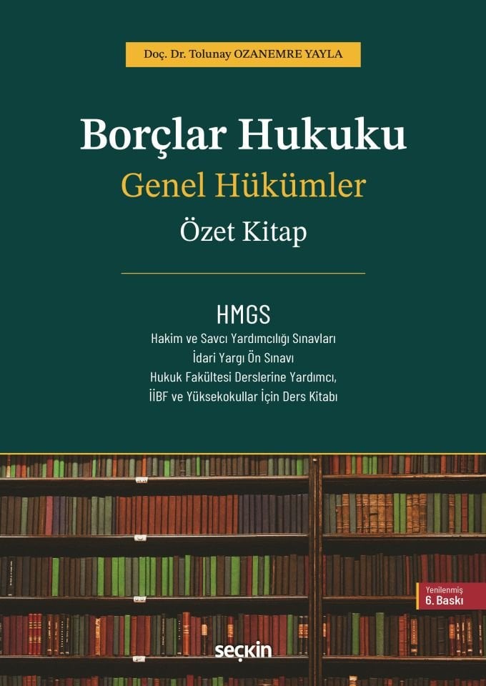 Borçlar Hukuku Genel Hükümler – Özet Kitap –
