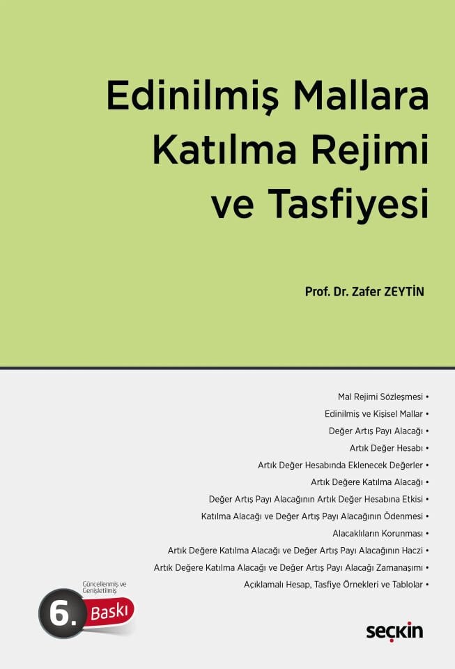 Edinilmiş Mallara Katılma Rejmi Ve Tasfiyesi