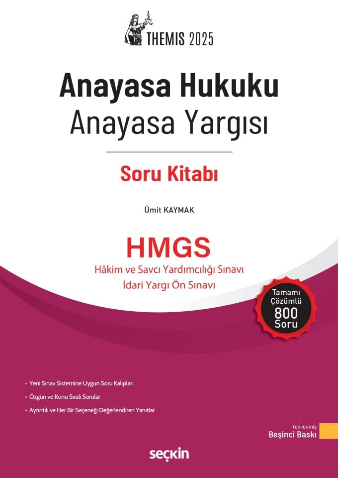 Themıs – Anayasa Hukuku – Anayasa Yargısı Soru Kitabı