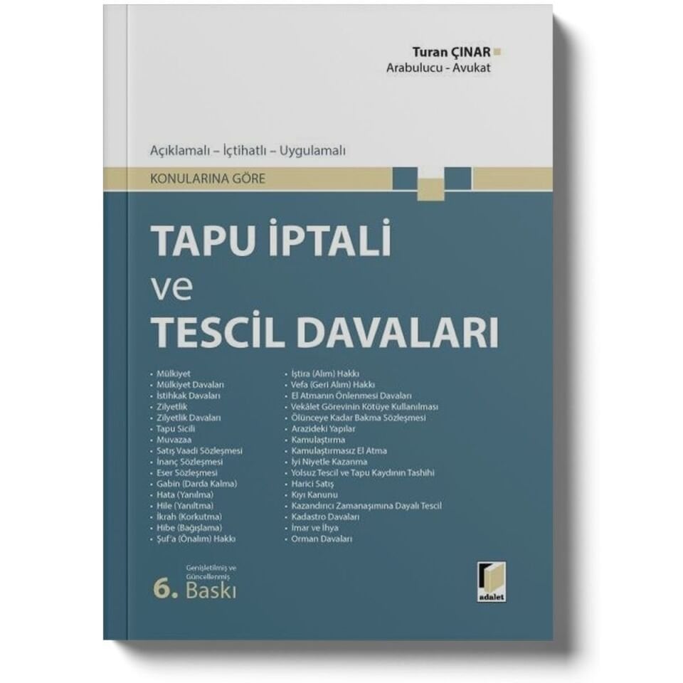 Tapu İptali ve Tescil Davaları