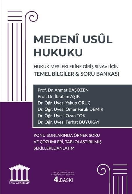 Medeni Usul Hukuku - Hukuk Mesleklerine Giriş Sınavı İçin Temel Bilgiler & Soru Bankası