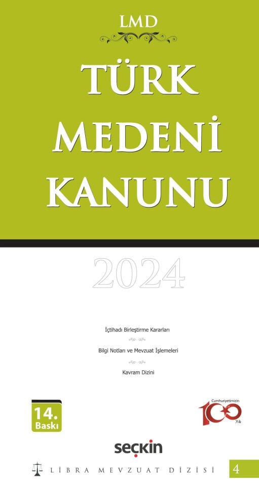 Türk Medeni Kanunu / Lmd–4