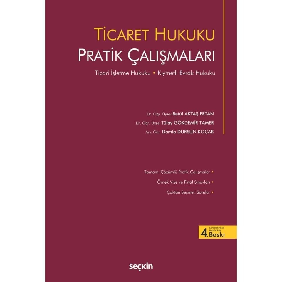Ticaret Hukuku Pratik Çalışmaları