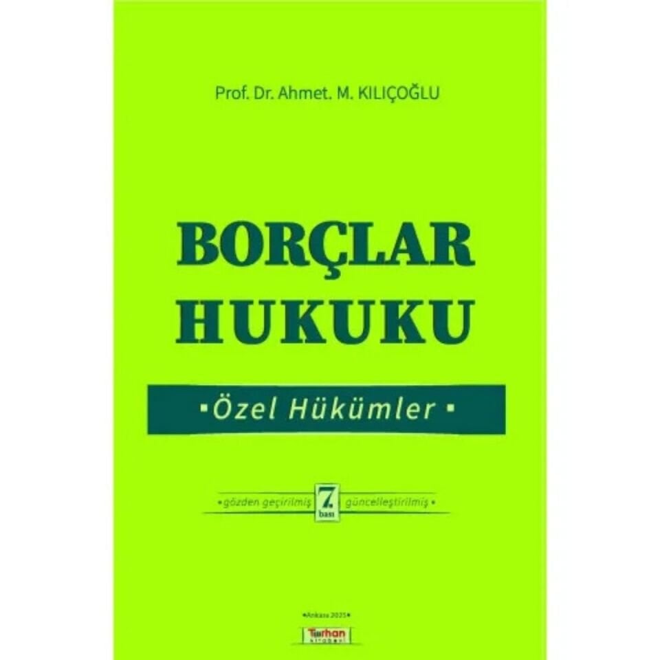 Borçlar Hukuku Özel Hükümler