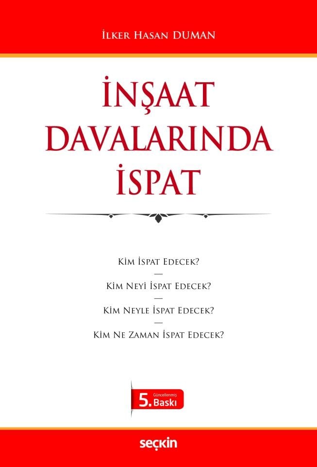 İnşaat  Davalarında İspat