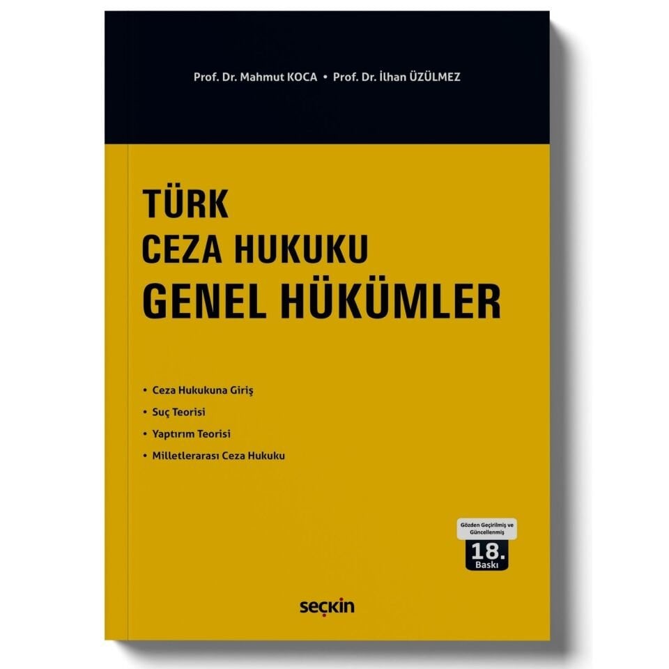 Türk Ceza Hukuku Genel Hükümler
