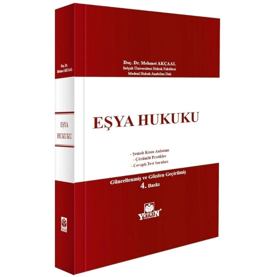 Eşya Hukuku ( Şemalı Konu Anlatımı – Çözümlü Pratikler – Cevaplı Ters Soruları)