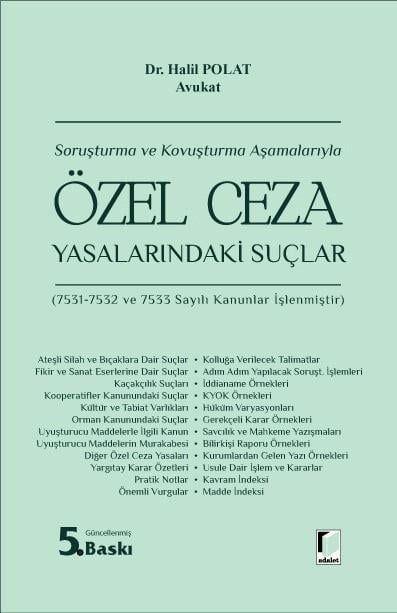 Özel Ceza Yasalarındaki Suçlar