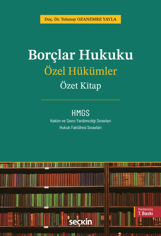Borçlar Hukuku Özel Hükümler – Özet Kitap